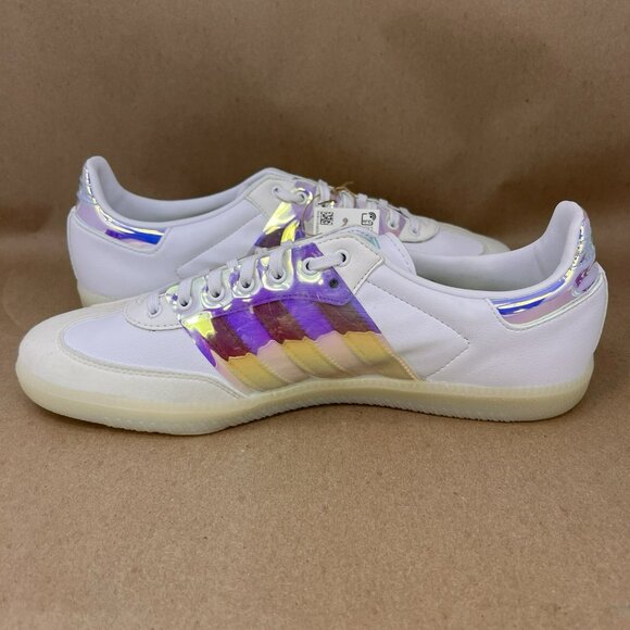 Adidas Samba OG White Iridescent Shoes White Men’s Size 9.5 - Picture 5 of 10